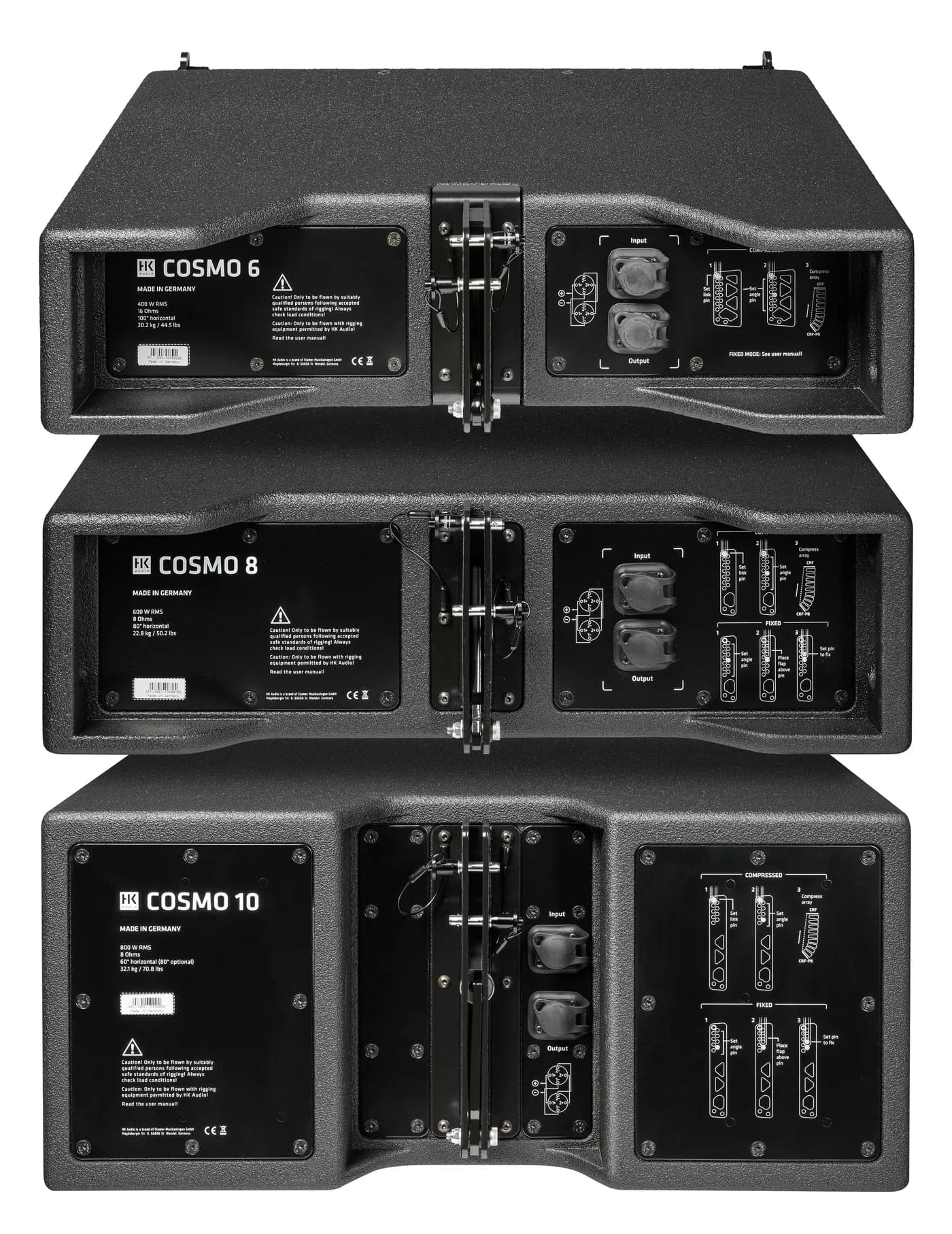 HK Audio COSMO C 10, C 8 in C 6, pogled od zadaj
